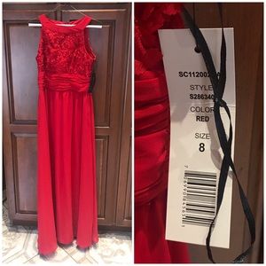 Beautiful red gown NWT